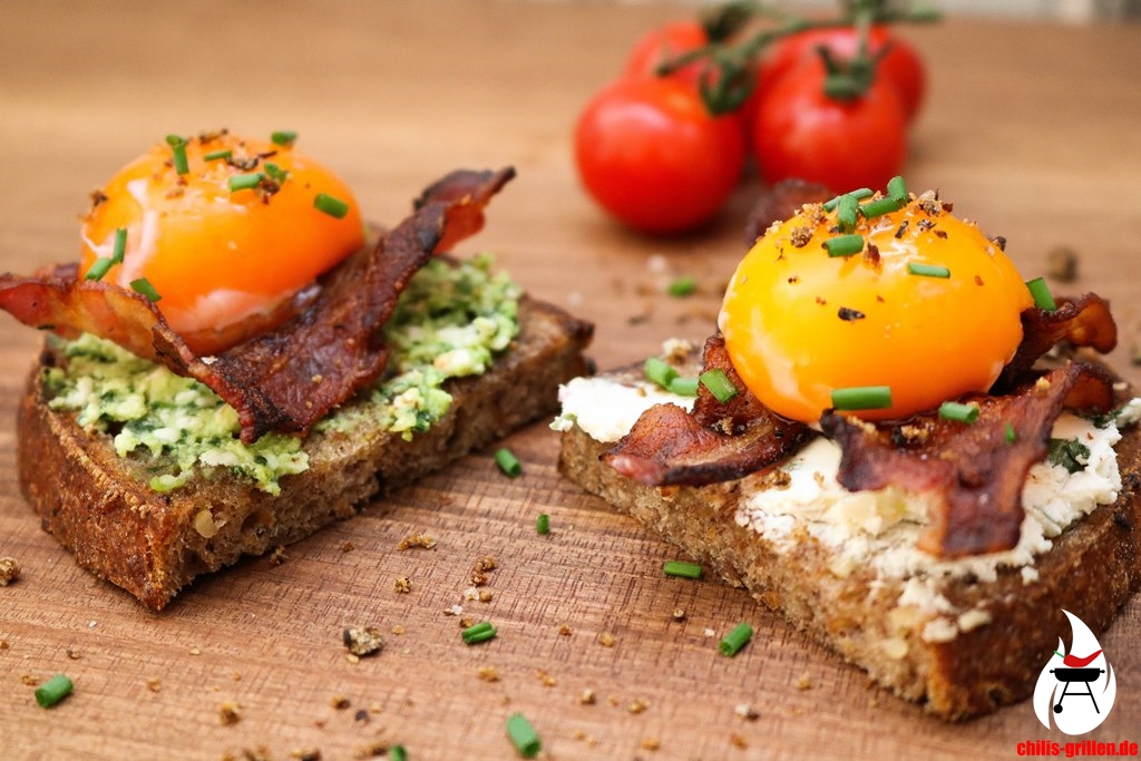 Onsen Ei | Bacon | Brot
