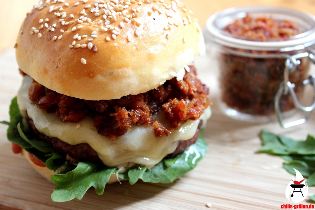 Chili Bacon Jam Burger